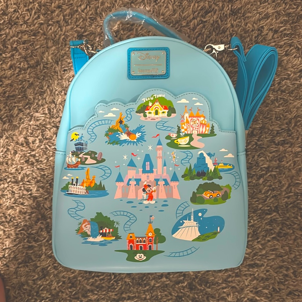 NWT Loungefly Disneyland 65th Anniversary Mini Backpack